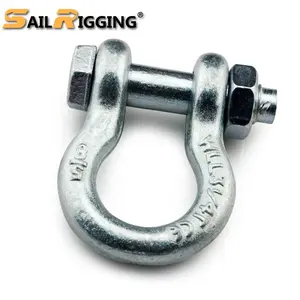 20 Ton G2130 Manilha Carga Pesada Drop Parafuso De Segurança Forjado Bow shackel bow shackle safety pin