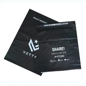 Bolsas de plástico biodegradables para correo exprés, sobres de envío, color negro, 38x52cm, venta al por mayor