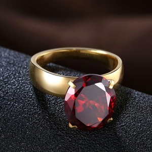 Bague en pierre rouge interchangeable pour femme, nouveau design <span class=keywords><strong>indien</strong></span>, pierre rouge, interchangeable, 2017 - Product Image 4