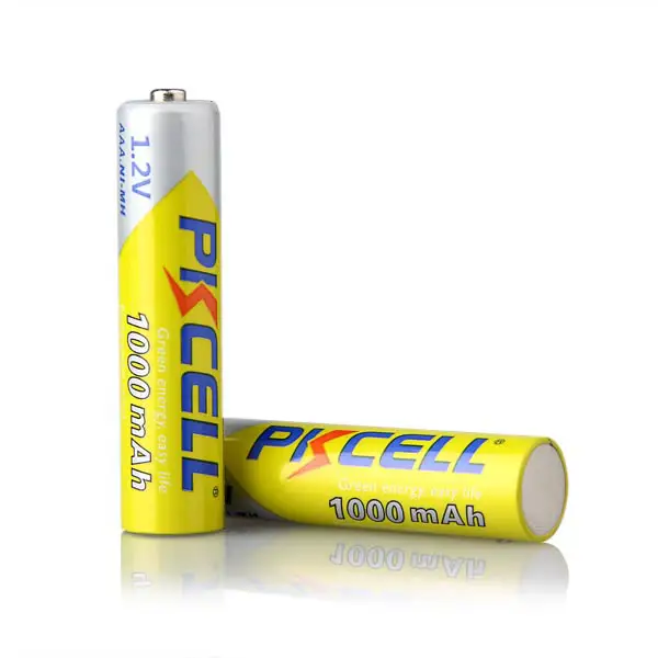 PKCELL AAA de 1,2 v 1000mah batería recargable Ni-MH