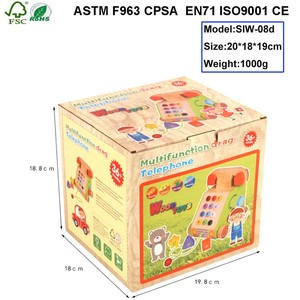 Giocattoli in Legno Multifunzione a Forma di <span class=keywords><strong>Telefono</strong></span> 3D Puzzle Vendita Calda - Product Image 6