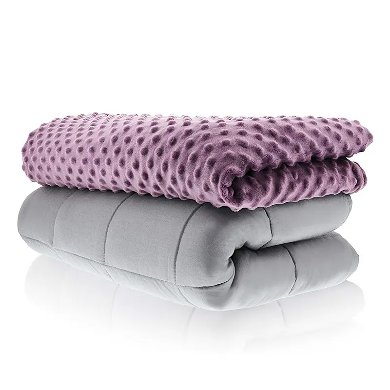 Minky capa de edredon, cobertor pesado para terapia, adulto, crianças, removível, cobertor macio, sensor personalizado, cobertor pesado