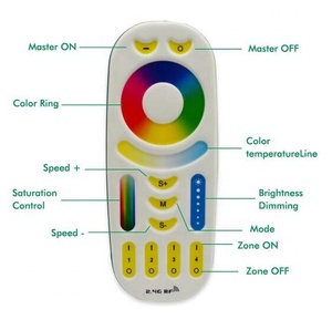 AC85-265V 4W GU10 RGB + CCT LED Dimmable LED Spotlight Bulb FUT103 2.4 Gam Không Dây Điều Khiển Từ Xa FUT092 - Product Image 5