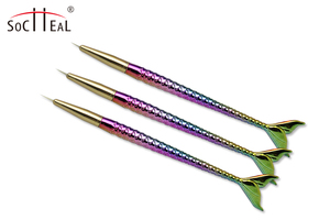 Yalixin แปรงทำเล็บ3ชิ้นด้ามอะคริลิครูปแบบไล่ระดับสีสุดหรู - Product Image 2