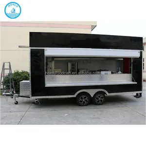 TOP mobile friteuse rapide de chariot caravane milkshake au chocolat alimentaire remorque