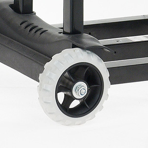 Vintage nhôm gấp mua sắm Xe đẩy khuyến mại Telescopic hành lý giỏ hàng xử lý có thể gập lại kim loại mua sắm Caddy - Product Image 5