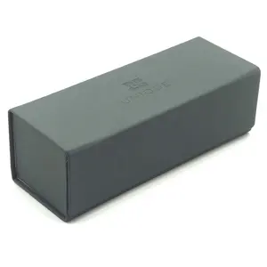 卸売2019ヴィンテージ耐久性折りたたみPuメガネケースカスタムロゴ折りたたみサングラスケース - Product Image 1