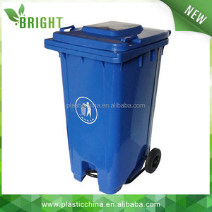 240 Litros de medio <span class=keywords><strong>pedal</strong></span> papelera de <span class=keywords><strong>reciclaje</strong></span> de plástico hdpe <span class=keywords><strong>cubo</strong></span> de basura al aire libre - Product Image 5