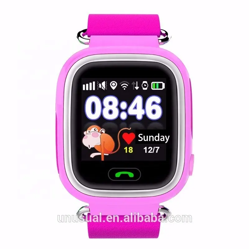 Wholesale Children Smart Watch Q90 KIDS Watch Phone Tracking Child GPS for Kids Girl Boy Security