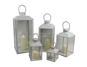 Großhandel Platz Dekorative Hochzeit Decor Metall Boden Laterne Mit Glas Abdeckung - Product Image 3