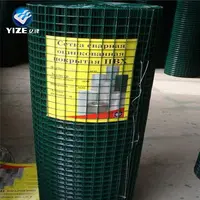 Green Vinyl PVC Coated Welded Wire Mesh Fence Panel