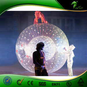 Venta caliente de la alta calidad TPU etapa <span class=keywords><strong>bola</strong></span> inflable <span class=keywords><strong>del</strong></span> zorb, iluminación <span class=keywords><strong>del</strong></span> escenario colorido globo - Product Image 3