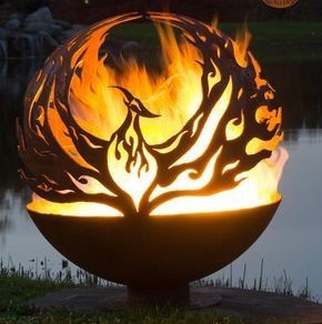 Corten thép kim loại Rồng mô hình Globe <span class=keywords><strong>Fire</strong></span> <span class=keywords><strong>Pit</strong></span> cho vườn kho báu - Product Image 2