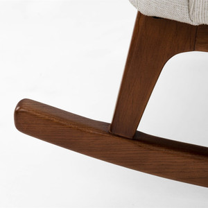 Silla Mecedora Moderna de Madera y <span class=keywords><strong>Goma</strong></span> con Tapicería de Tela <span class=keywords><strong>para</strong></span> Personas Mayores - Product Image 6