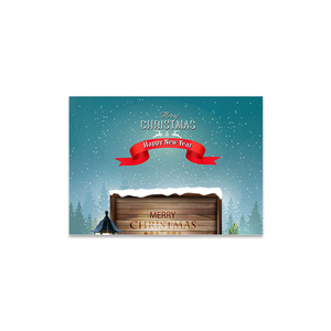 Mooie milieuvriendelijke, op maat gemaakte kerstkaarten met liefdesontwerp, papier, set van 6 met enveloppen - Product Image 5