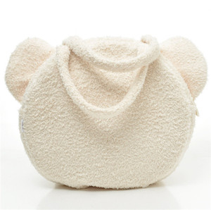 Adorable Mochila con Forma <span class=keywords><strong>de</strong></span> Cabeza <span class=keywords><strong>de</strong></span> Oso <span class=keywords><strong>de</strong></span> Peluche para Niños, Venta al por Mayor, Personalizada, Linda, <span class=keywords><strong>de</strong></span> Peluche, Suave, para Bebés, Blanca - Product Image 5