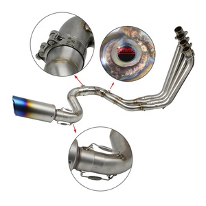 CBR650 Sistema completo de escape Silenciador de escape de motocicleta Tubo medio para CBR650F CBR650 <span class=keywords><strong>CB650F</strong></span> - Product Image 6