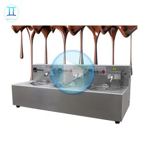 Máquina de procesamiento de fundición de Chocolate con mesa vibratoria, en venta