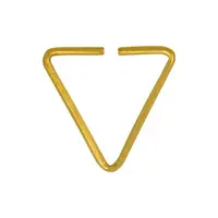 Hot Verkoop Messing Gold Filled Driehoek Ringetje Voor Sieraden Bevindingen