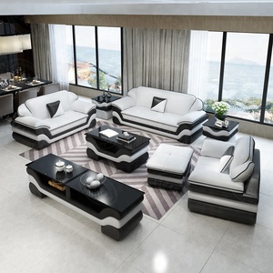 Muebles europeos justo italiano moderno sofá de cuero para magnífica casa - Product Image 1