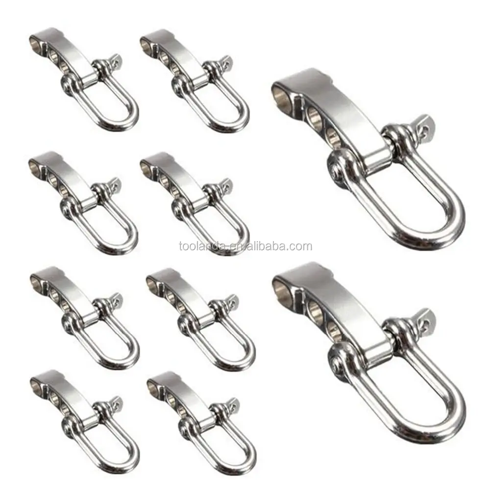 Có Thể Điều Chỉnh Hợp Kim Tồn Vòng Đeo Tay Vòng Đeo Tay PAracord Khóa U Hình Dạng (Pack Of 10)