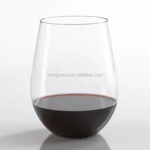 Lavavajillas de plástico de vidrio de vino de plástico TRITAN de vidrio de vino rojo irrompible