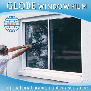 Burglary proof transparent bullet proof glass film durable security window film 3m