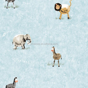 Del fumetto Africa Prateria Animale di Grandi Dimensioni Impermeabile Carta Da Parati per la Camera Dei Bambini - Product Image 1