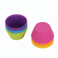 Lot de 12 tasses de cuisson colorées en silicone moule à gâteau en silicone doublures à cupcakes tasses à truffes outils à gâteau Offres Spéciales