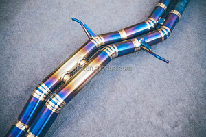 Titanio quemado completo sistema de escape catback adecuado para el modelo del coche Macan 3.6 - Product Image 5