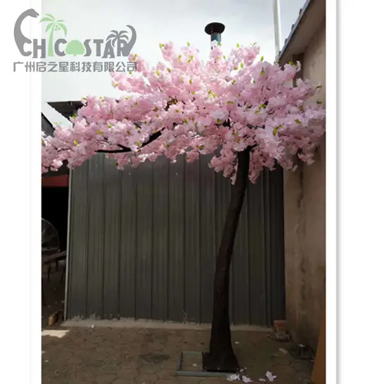 Arco de árvore de cereja artificial para casamento, arco com flores de cereja e árvore