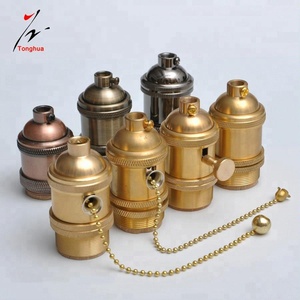 विंटेज दीपक धारक पीतल तांबा lampholder एडीसन प्रकाश सॉकेट प्रकाश फिटिंग E27