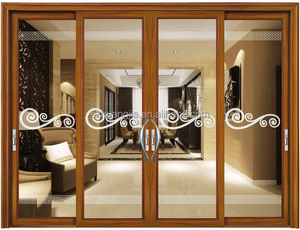 Cadre 2017 <span class=keywords><strong>Double</strong></span> <span class=keywords><strong>Rail</strong></span> Tough Aluminium Verre Étanche Conception Graphique Acier Inoxydable Horizontal Verre <span class=keywords><strong>Porte</strong></span> <span class=keywords><strong>de</strong></span> <span class=keywords><strong>Grange</strong></span> Hôtel Moderne - Product Image 5