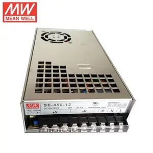 MeanWell SE-450-12 غير نافذ للمطر 360W 5V 30A 37.5A 400W 12V 24V 36V 48V لوحة تحويل امدادات الطاقة