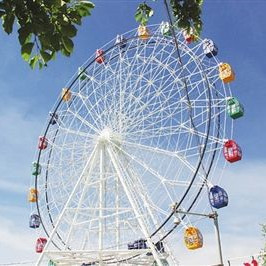 Bambini parco giochi attrezzature di divertimento all'aperto articoli giro attraente 120 m Truss Tipo Ruota Panoramica Giro del Parco di Divertimenti In Vendita - Product Image 6