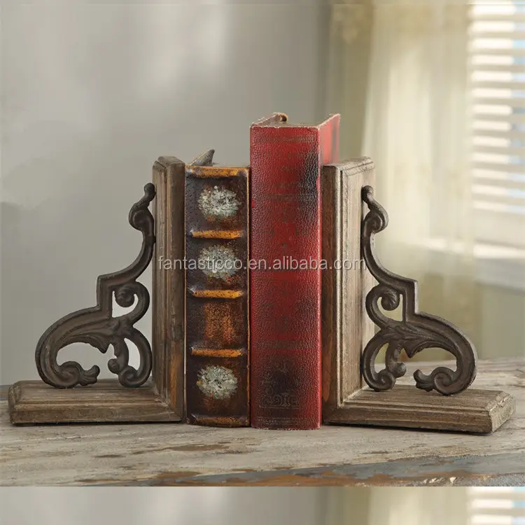 Wholesale Unique Custom Cast Iron Decorative Library Bookends Metal