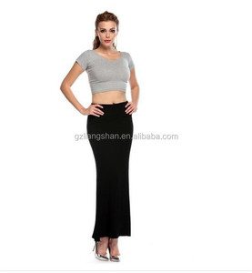 <span class=keywords><strong>Jupe</strong></span> maxi en coton noir, vêtements d'été, plus populaire, jupes longues blanches - Product Image 3
