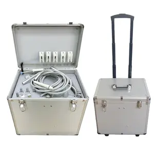 Draagbare Dental Unit Ingebouwde Luchtcompressor + Speeksel Ejector + 3-Way Spuit Fles + Schoon Water fles