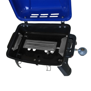 Portable Outdoor <strong>Gas</strong> <strong>Grill</strong> <strong>BBQ</strong> with Griddle Powder Coated Stainless Steel Foldable Design Piezoelectric Ignition for Camping - Product Image 5