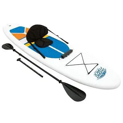 Bestway 65069 гидроусилие, белая крышка, прочная подставка для весла, надувная ПВХ доска для серфинга