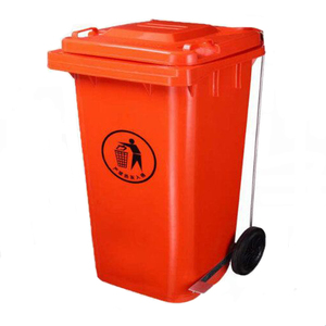 120L durable plastic garbage bin outdoor waste bins