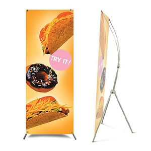 Soporte de Marco <span class=keywords><strong>X</strong></span> de alta calidad Tamaño de la pancarta de exhibición 60X160 cm 80X180 cm para la venta de hamburguesas - Product Image 4