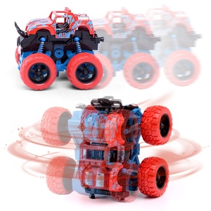 Brinquedos de caminhões de monstro, mini empurrão e caminhão de carro, conjunto de brinquedos para crianças