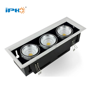 5 años de garantía CRI80 <span class=keywords><strong>30W</strong></span> Triple cabezas Techo <span class=keywords><strong>Downlight</strong></span> Cob <span class=keywords><strong>Led</strong></span> Grille Spot Light - Product Image 5