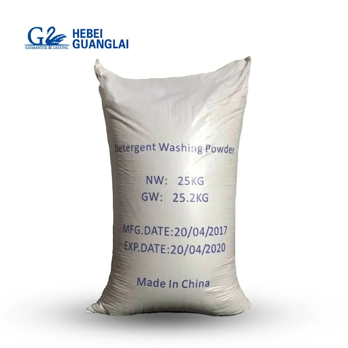 Commercio all'ingrosso di 25 kg di massa di imballaggio detersivo in polvere di esportazione per Afghanistan/Africa