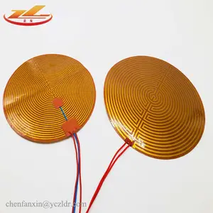 גבוהה טמפרטורת דוד 24v dc polyimide kapton חימום סרט לבגד