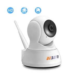 Besder câmera de segurança sem fio residencial, hd 720p wi-fi cctv 1mp, detecção de movimento ip, visualização remota do navegador da web