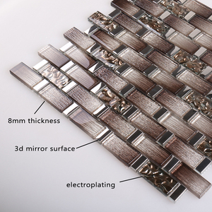มาเลเซียสไตล์กระจกกระเบื้องราคาโบราณห้องน้ำชั้นแก้วกระเบื้องโมเสค - Product Image 4