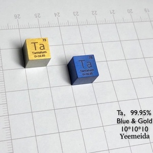 Tantaalmetaal met hoge zuiverheid 99,95% 10 mm kubus gesneden element periodiek systeem 16,6 g Yeemeida - Product Image 5