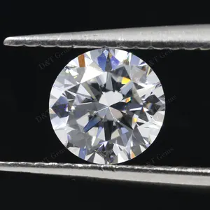 Wuzhou גבוהה באיכות moissanite יהלום עגול לחתוך loose חן לבן moissanite להכנת תכשיטים